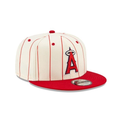 Los Angeles Angels Gorra | New Era MLB Pinstripe 9fifty Snapback Cap Mexico - Blancos